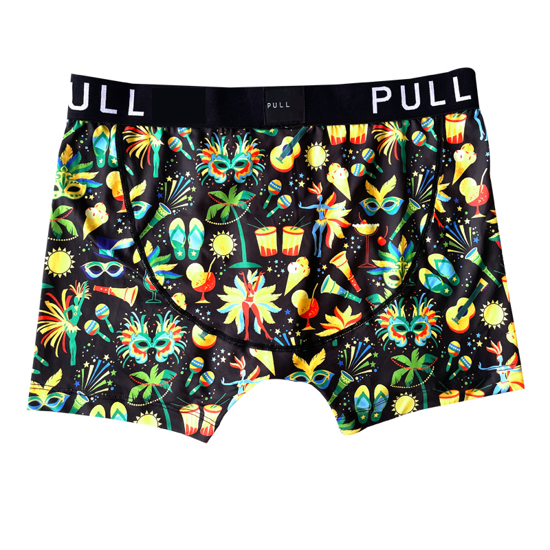 MEN’s Boxer BRAND PULL Vogue graffiti-art MALE comfortable and breathable individuality