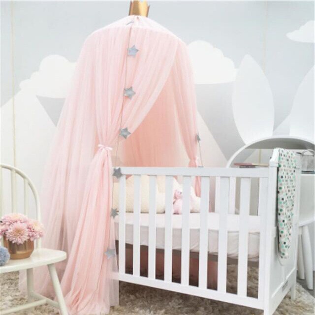 Opknoping Kids Baby Beddengoed Dome Bed Canopy Chiffon Klamboe Bedcover Gordijn Baby Kinderen Spelen Home Decor Bed Canopy Prinses