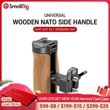 SmallRig Wooden NATO Camera Cage Side Handle with Quick Release NATO Rail 2978