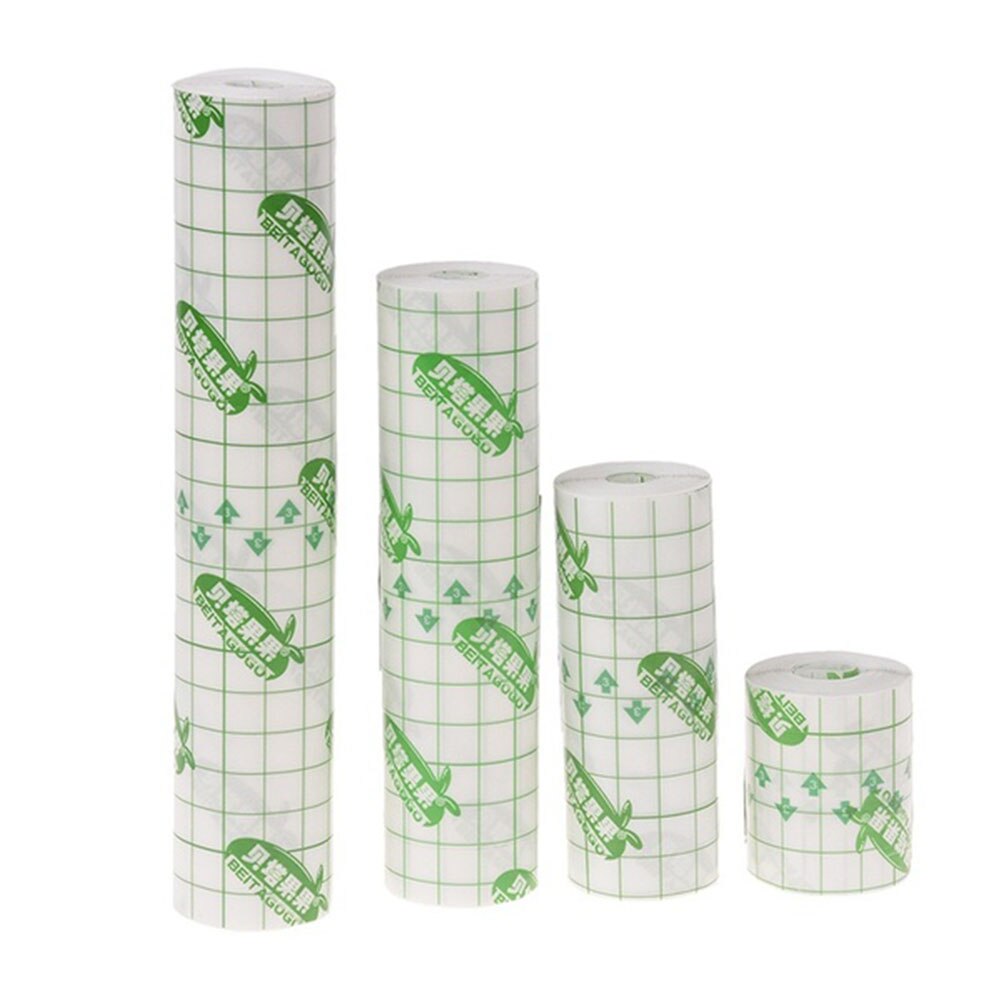 1Roll 4 Size Transparante Tape Pu Film Pleister Waterdicht Anti-Allergische Medicinale Wondverband Fixatie Tape