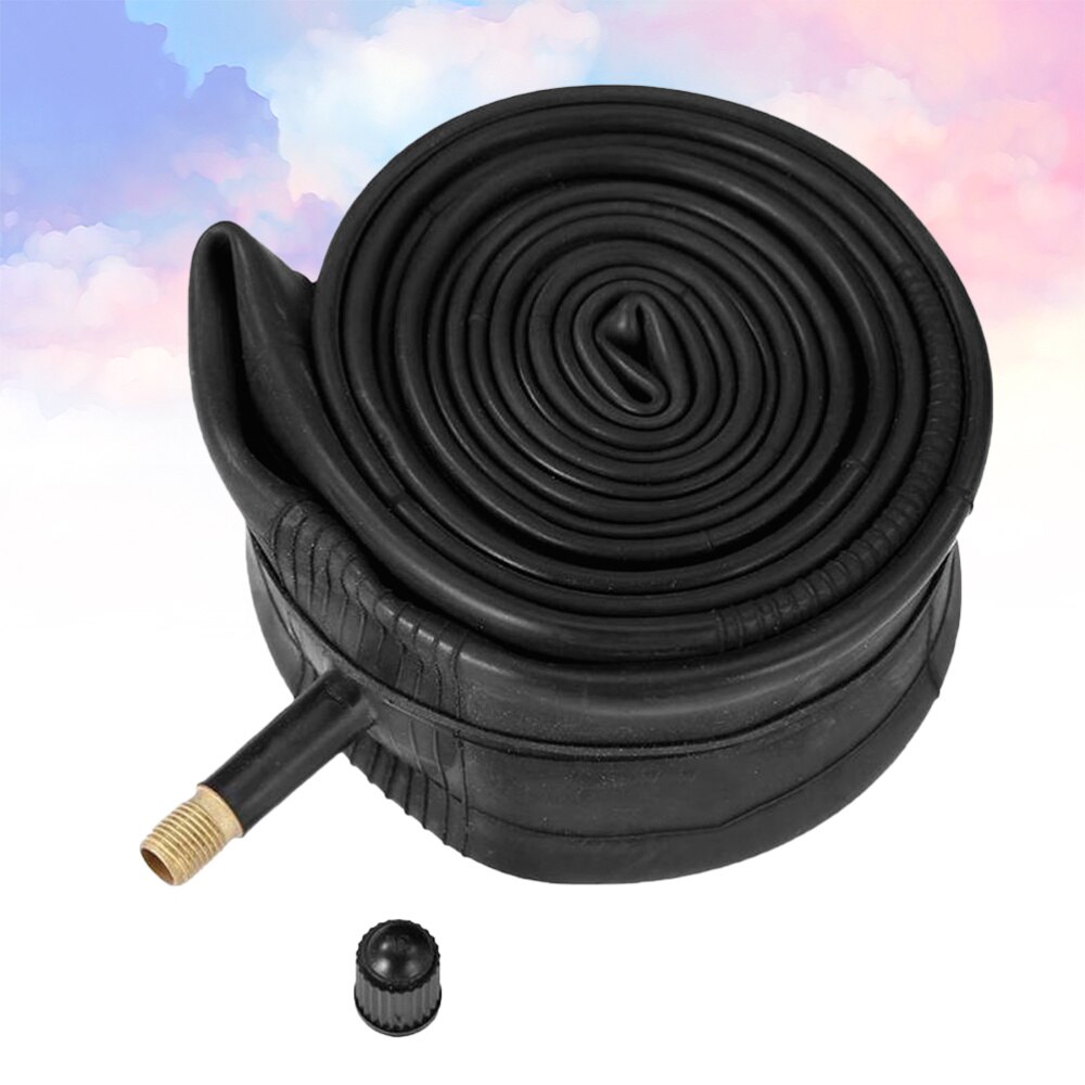1 Set Bike Inner Tube Black Rubber Schrader Valve Inner Tube Bike Tube for Bicycle