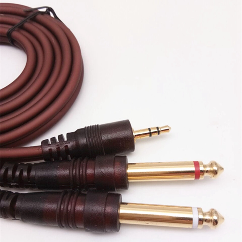 Cavo Audio Jack da 1 pz da 3.5mm a doppio adattatore da 6.5mm doppio Jack da 6.35mm maschio da 1/4 "a Jack stereo da 1/8" 3.5mm cavo aux