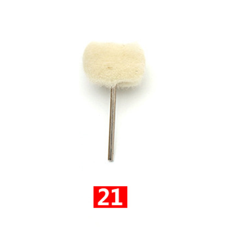 2,35mm, , 1 Uds., Mini cepillo de alambre, taza de rueda, juego de cepillos de alambre de acero y latón, vástago para herramientas rotativas eléctricas Dremel, amortiguador de pulido: Azul