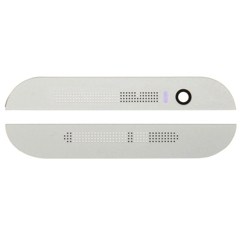 Front Upper Top + Unteren boden Glas Objektiv Abdeckung & Klebstoff für HTC EINS M8