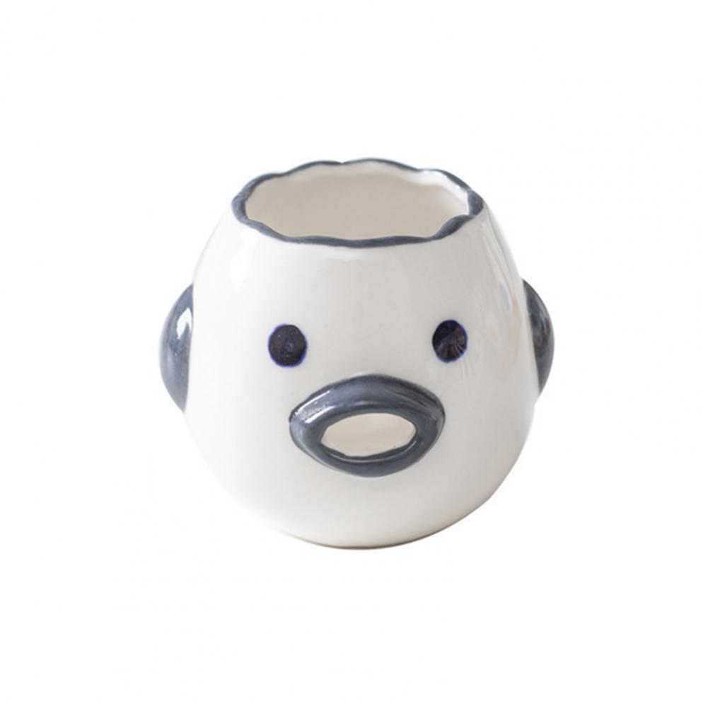 Egg Segregator Ceramic Egg Separator Shapely Easy to Clean Cute Egg Segregator: Grey