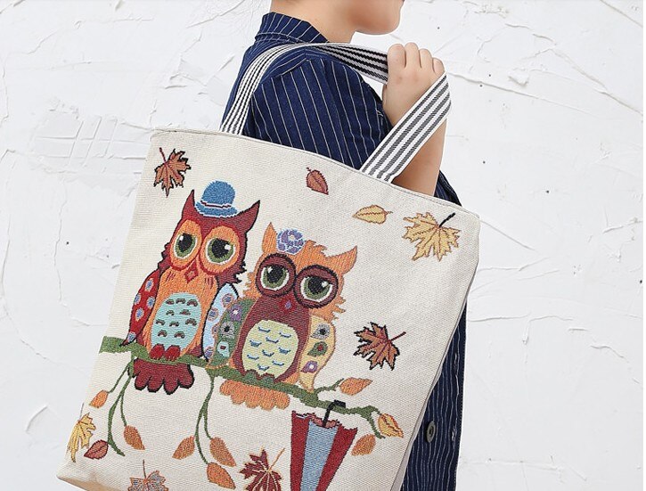 Eenvoudige wilde kleine frisse canvas tas schoudertas koreaanse boodschappentas studenten