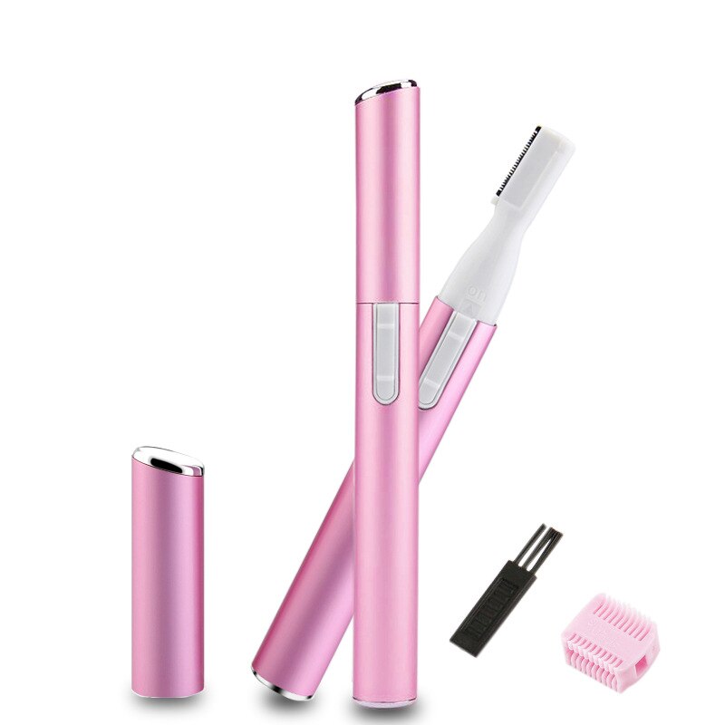 2Pc Vrouwen Elektrische Wenkbrauw Trimmer Gezicht Lichaam Been Oksel Droge Batterij Wenkbrauw Cleaner Epilator Wenkbrauw Haar Remover Brow Scheermes: style 2