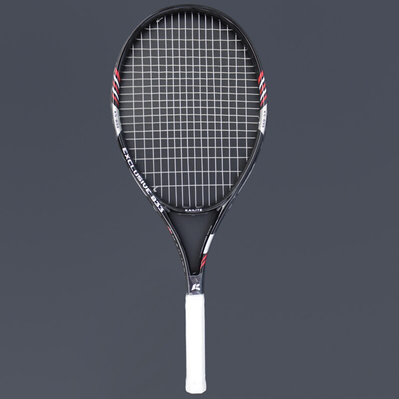 Professionel carbon aluminiumslegering tennisketsjer raqueta tennisketsjer racchetta teknisk padel tennisketsjer tennisketsjer: Sort