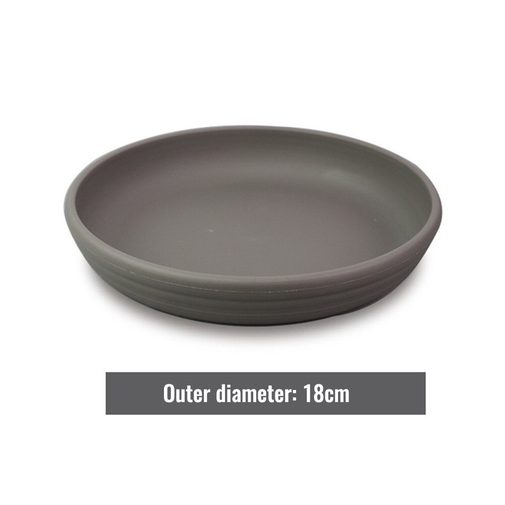 Bandeja redonda de plástico para macetas, 18/21/24/27/30cm, maceta para suculentas, flores, platillos, suministros de decoración, 1 Uds.