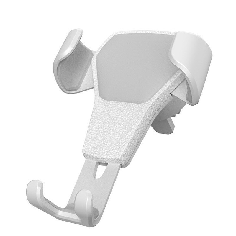 Universal Gravity Car Phone Holder Air Vent Clip Mount Stand Stable Car Stand For Cell Phone Gravity Bracket Holder: White
