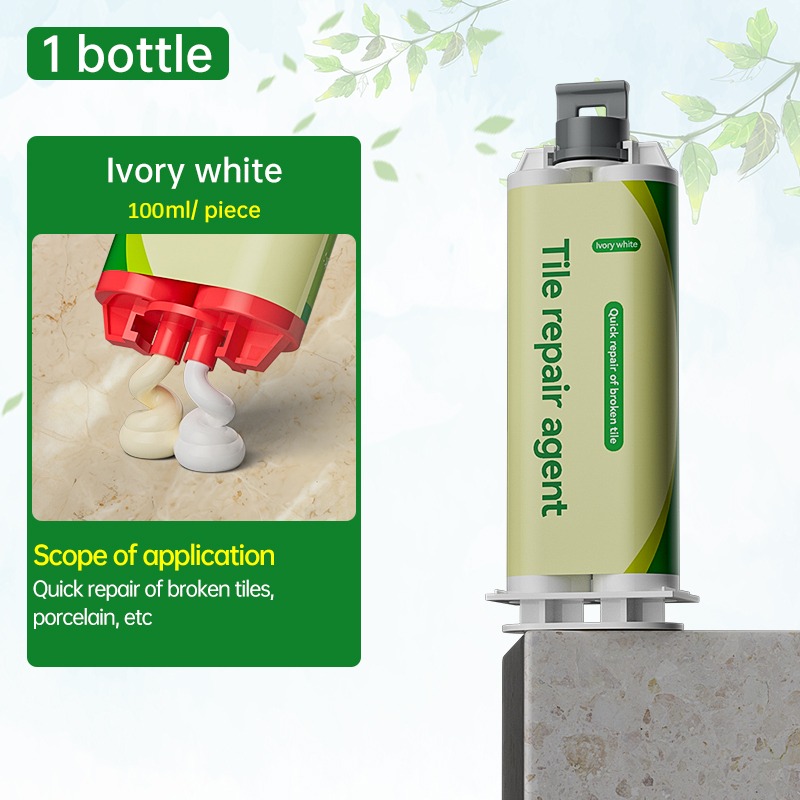 Tile Repair Glue AB Adhesive Ceramic Marble Floor Tile Toilet Washbasin Repair Glue Crack Repair Caulk Glue: SKY BLUE