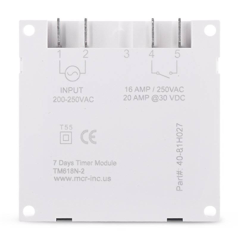 220V 7 Days Programmable BIG LCD 1.6 inch Time Switch with UL listed Relay inside Timer Electric Programme