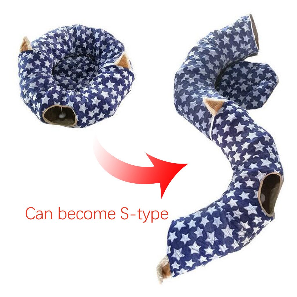 Petit lit pour Hamster, éventails, trous de perçage, tunnel hérisson, cochon d'inde, niche pour animaux de compagnie, maison pour lit d'animal de compagnie: Blue