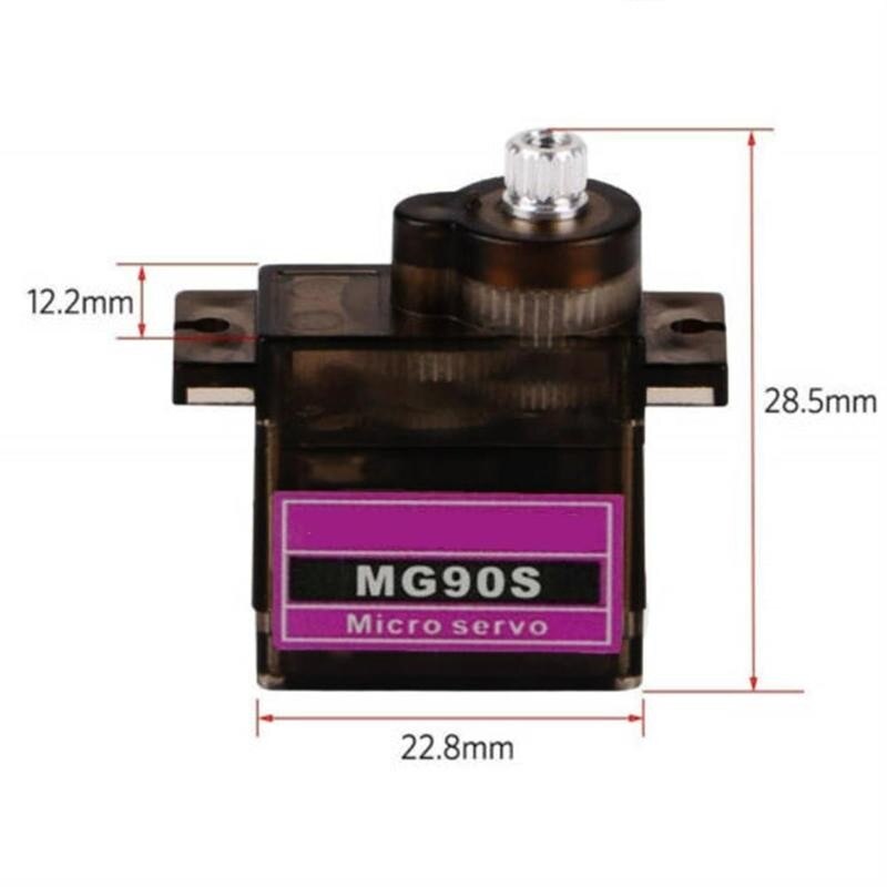 Mg90s Metall Getriebe Servo 450 Elektrische Gerade Dreh Disc Servo Fest-flügel Fernbedienung Flugzeug Airline Schiff Modell Zubehör