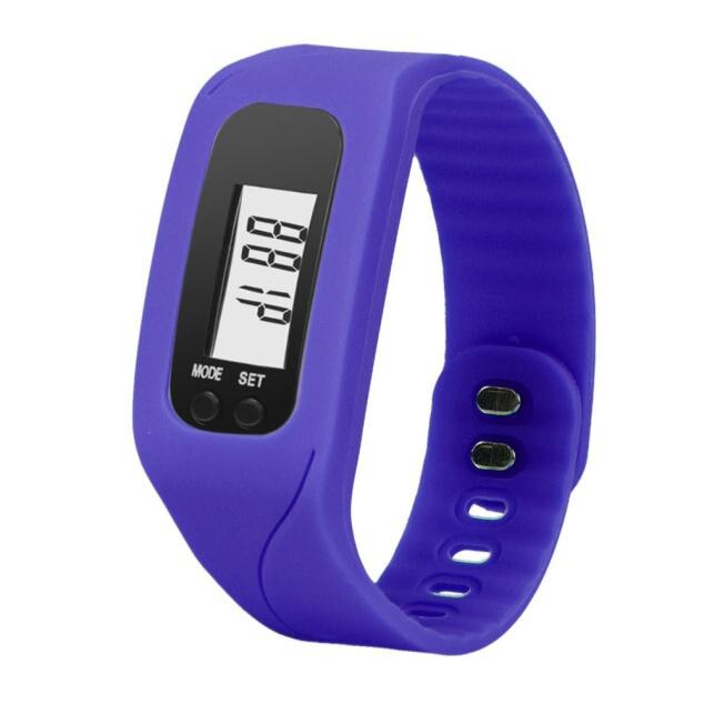 Männer und Frauen Schrittzähler elektronische uhr Sport uhr zähler karte laufende kilometer schritt tragbare Sport Fitness schrittzähler