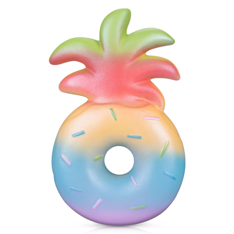 Ananas Donut Squishy Langzaam Stijgende Zachte Squeeze Speelgoed Taart Geurende Stress Relief voor Kid Birthday Fun
