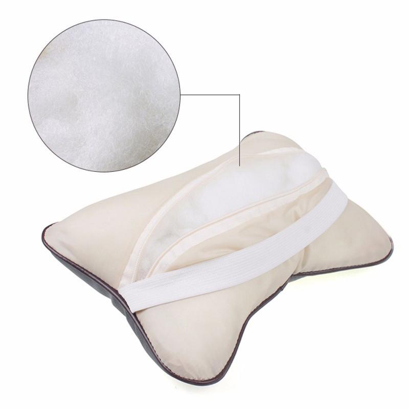 Universal Car Neck Pillows PVC Leather Breathable Mesh Auto Car Neck Rest Headrest Cushion Pillow Car Interior Accessories