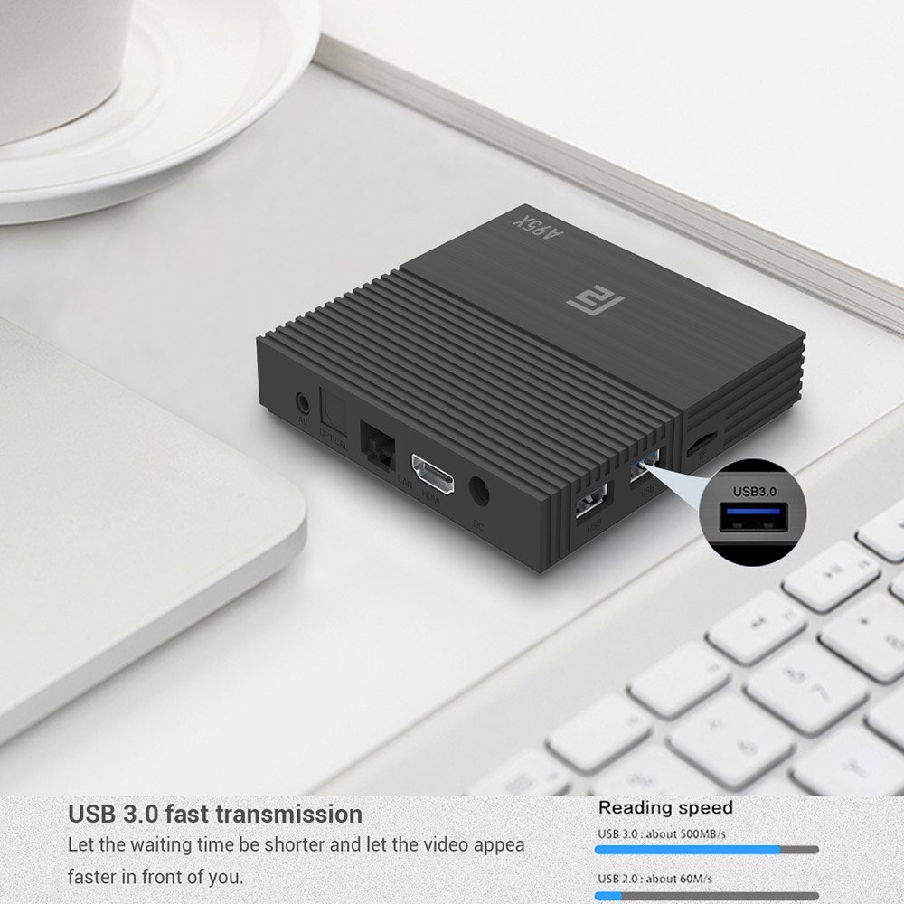 A95X F2 Network TV Box S905X2 Android 9.0 TV BOX 4G / 64G WiFi BT Set-top Box