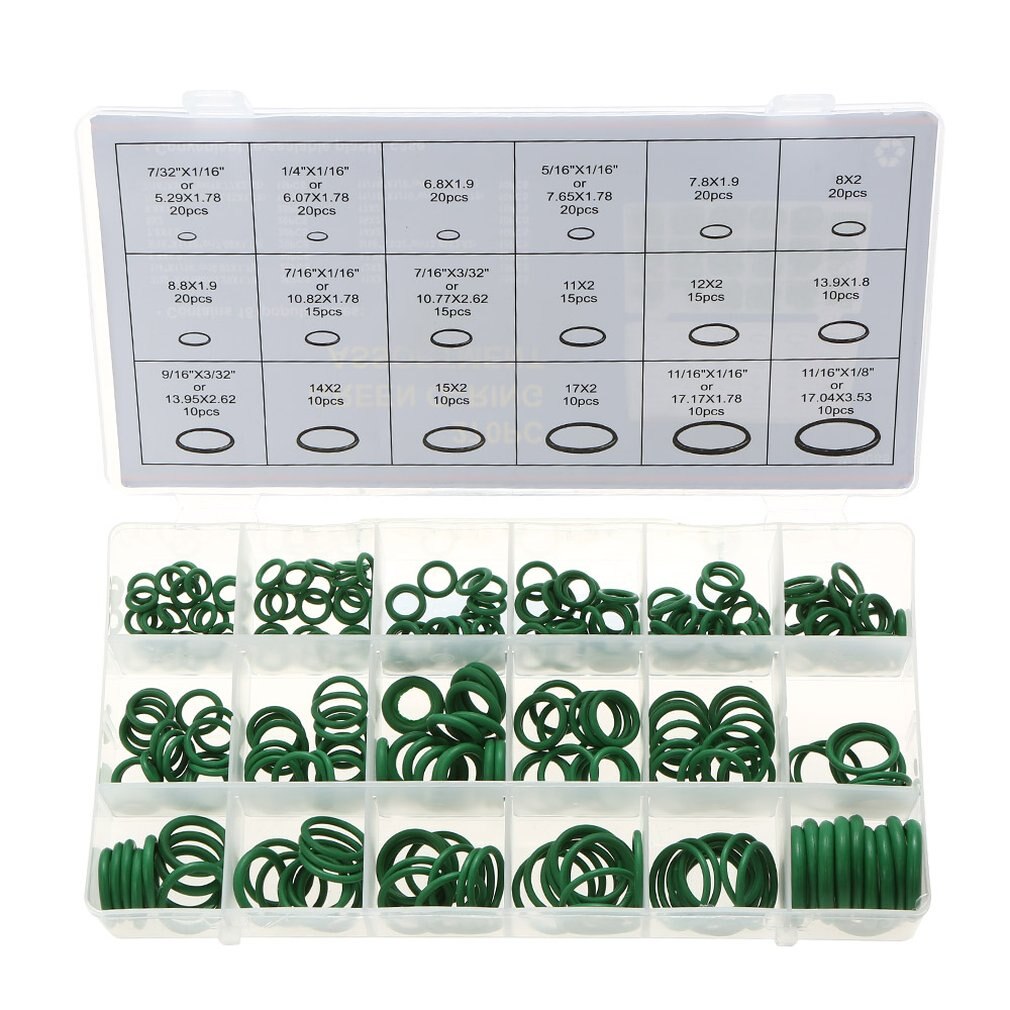 Multifunction270Pcs Assortment Kit Car A / C Air Conditioning System O Ring Seals Set Tool