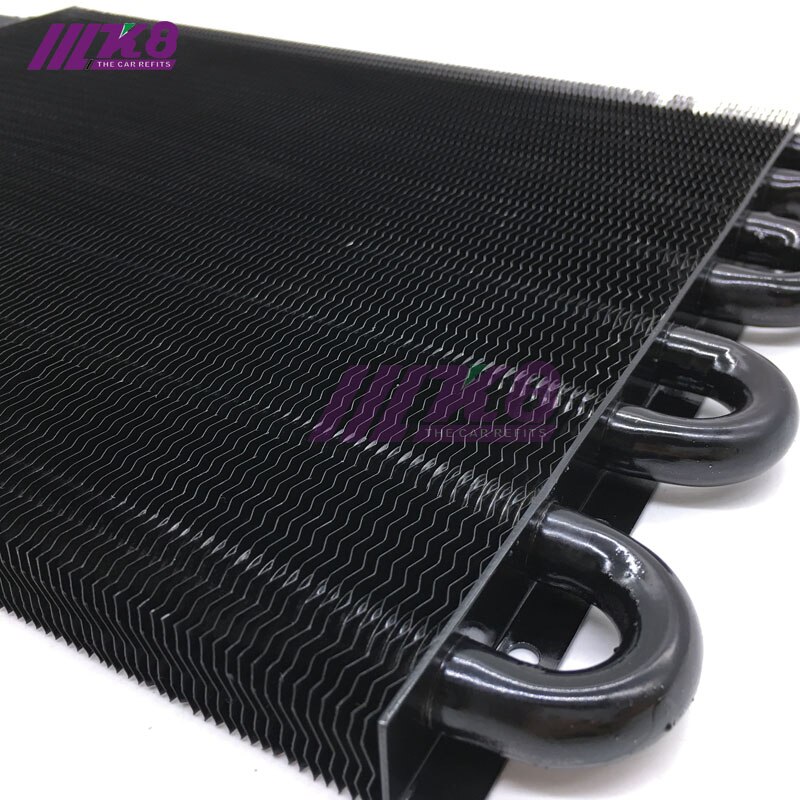 ALUMINUM REMOTE TRANSMISSION OIL COOLER /AUTO-MANUAL RADIATOR CONVERTER 8 Row UNIVERSAL