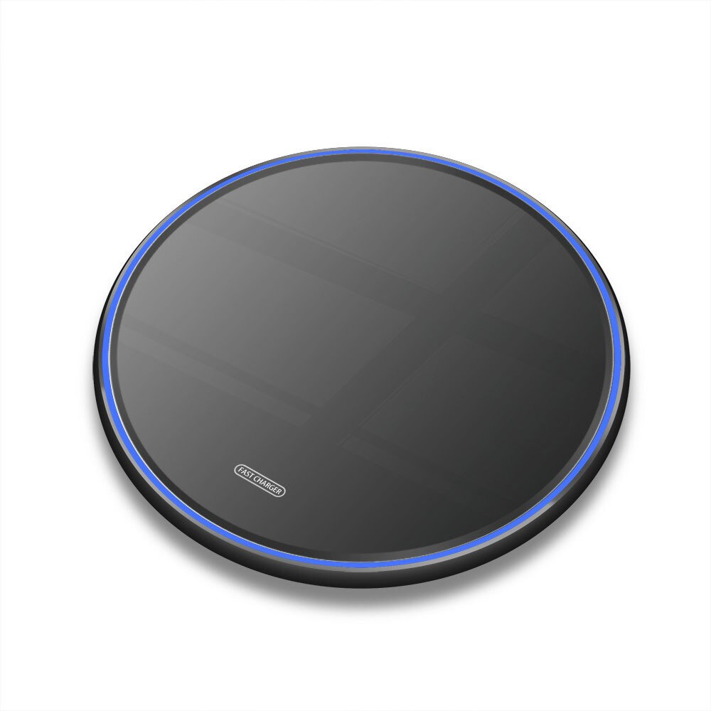 10 w carregador sem fio qi para blackview bv9900 bv9900 pro/bv9800 bv9800 pro almofada de carregamento rápido indução carregador sem fio: Black
