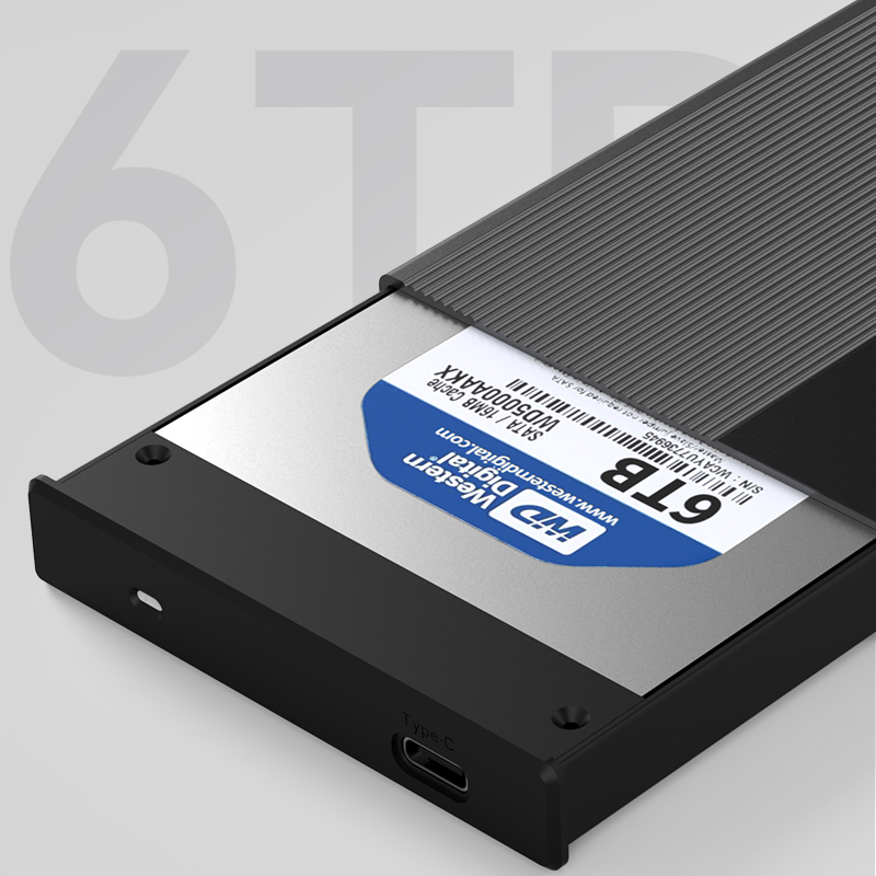Blueendless USB3.0 HDD Hard Drive HDD Case Sata Case Aluminum 2.5 HDD Encolsure for Laptop PC External HD Case Hard Drive