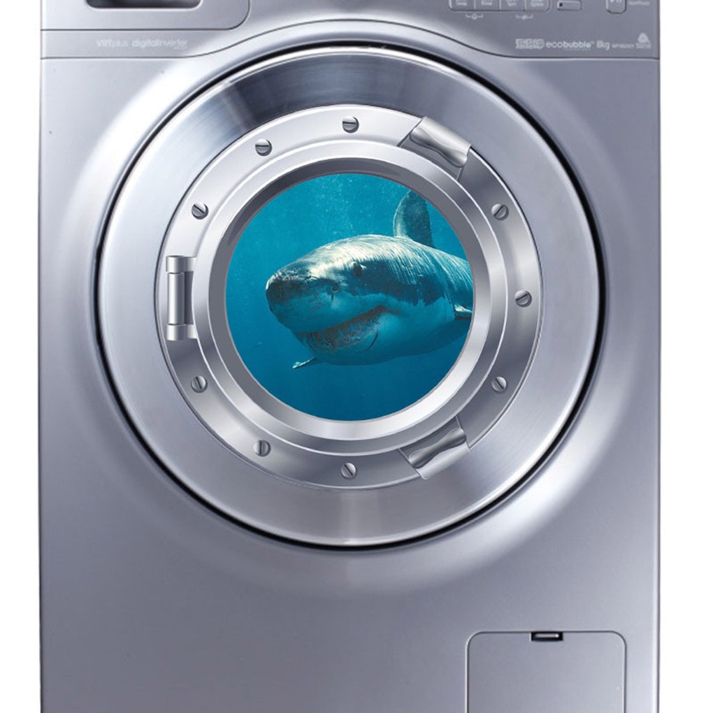 3D Submarine Window Pattern Removable Wallpaper Self Adhesive Mural Decal Art Wall Sticker Living Room Decor