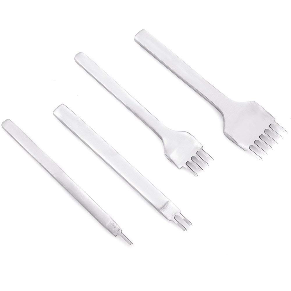 59 unids/set Kit de herramientas de mano artesanales de cuero para herramientas para coser a mano estampado Fabricación de sillín DTT88