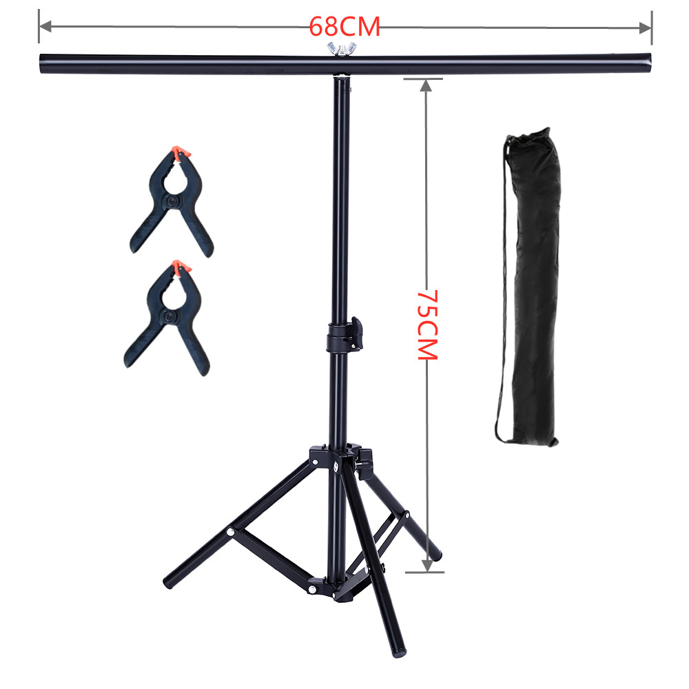 Sistema de soporte de fondo de PVC para fotografía, fondos de Metal para estudio fotográfico con bolsas: BLANCO