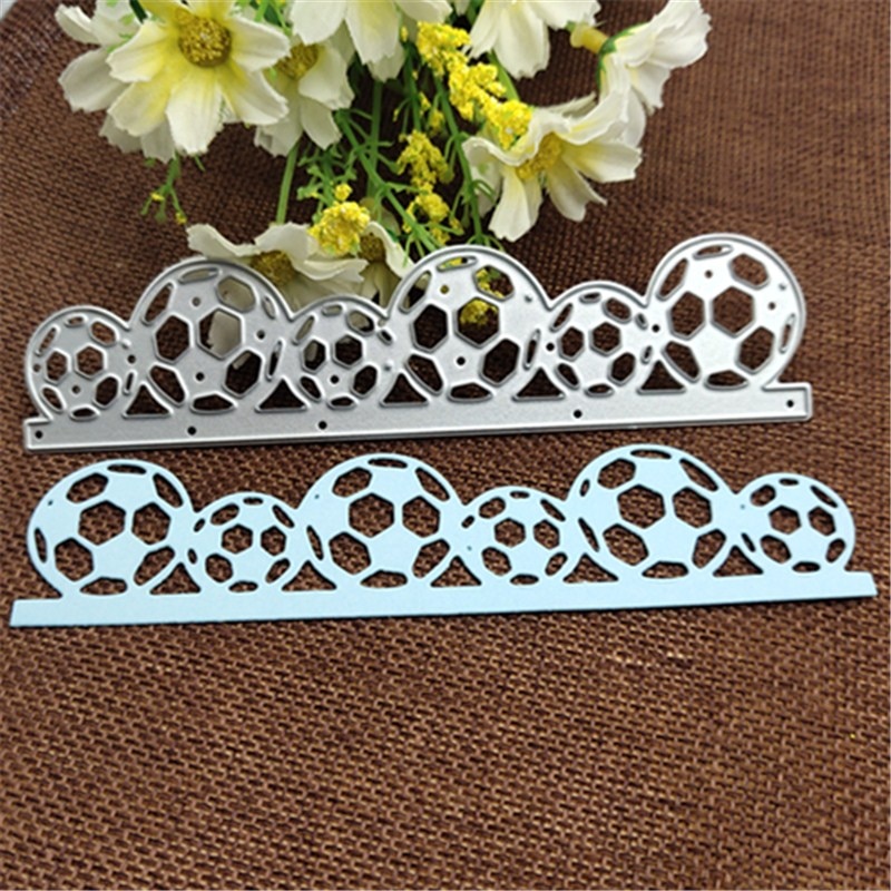 Fotboll bård metall skärformar schabloner för gör-det-själv scrapbooking/fotoalbum dekorativ prägling diy-papperskort