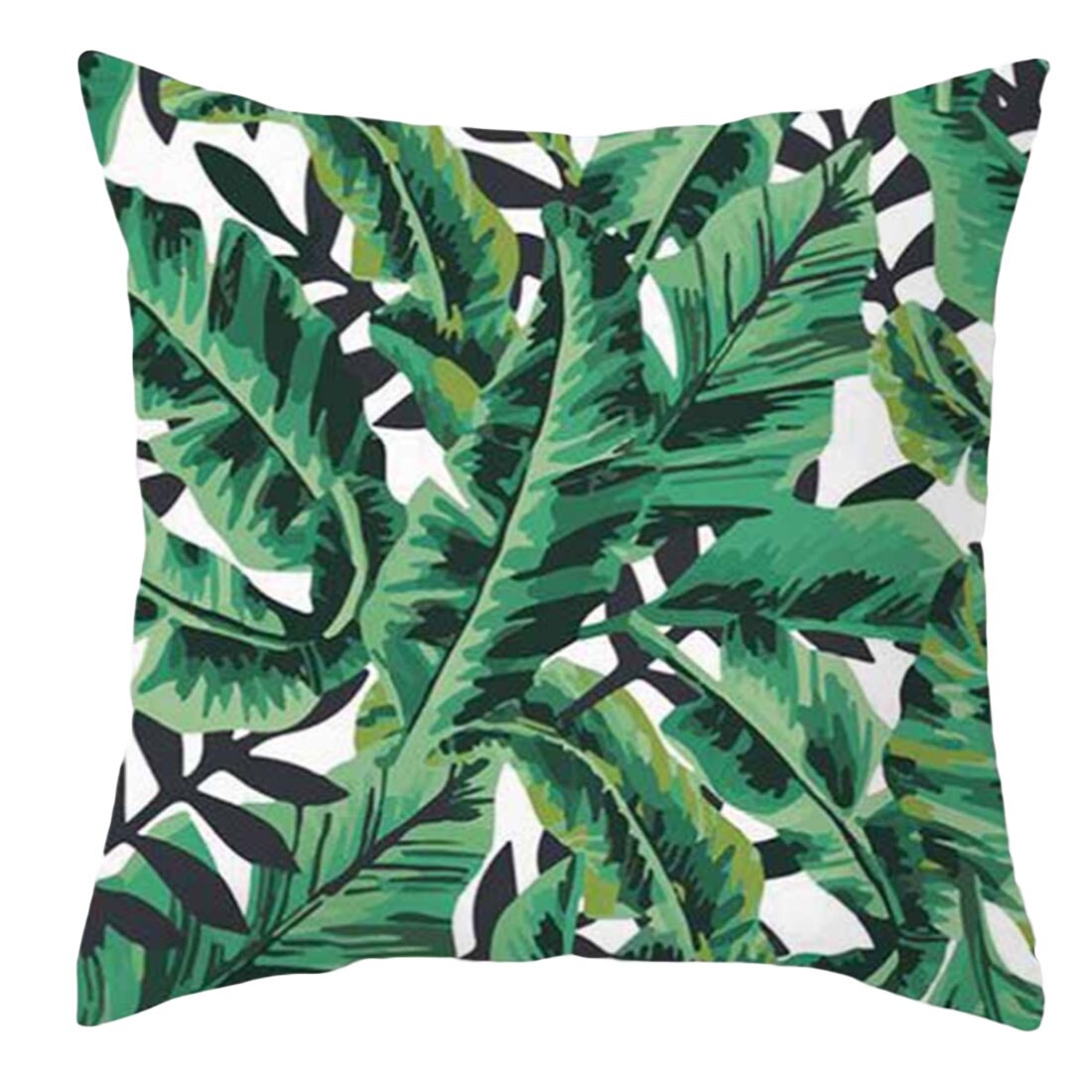 45*45cm tropiske træer grøn pude dekorative puder blomsterpude polyester bomuld pude: -en