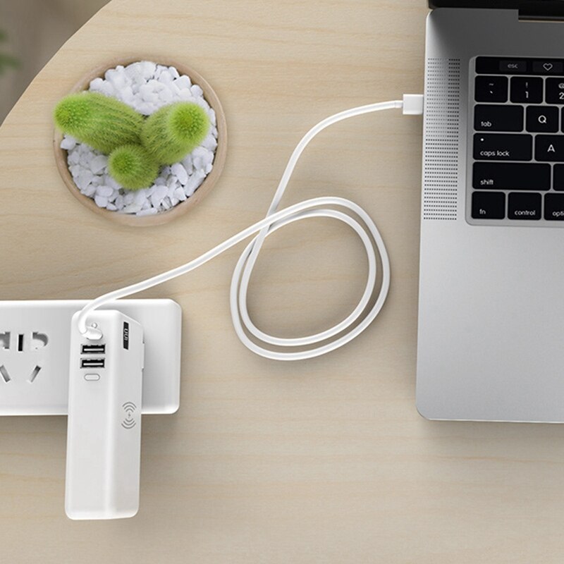 10000 MAh Power Bank LED Display 15W Fast Charging Wireless Power Bank for iPhone Samsung External Battery US PLUG