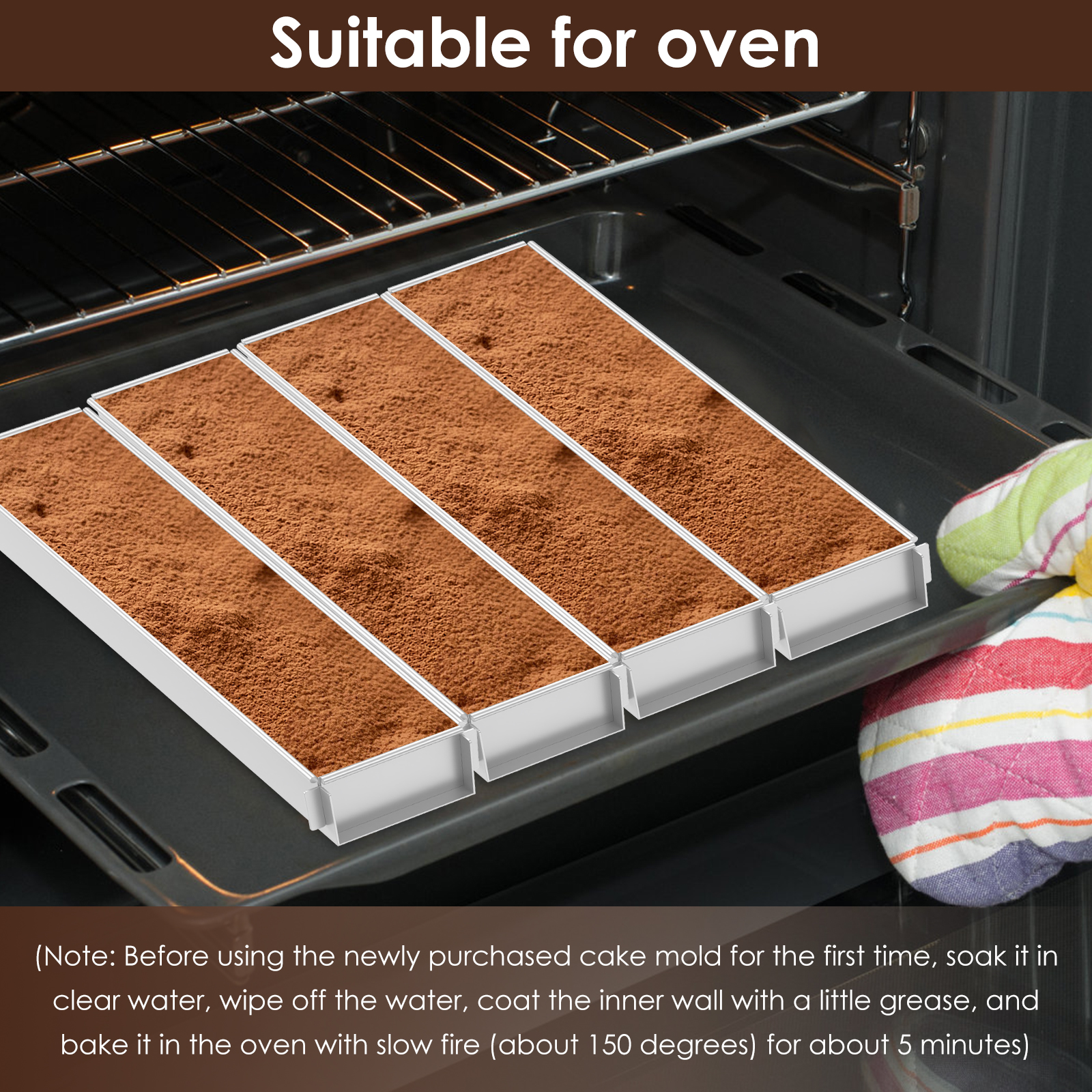 Rectangle Cake Pan Nonstick Tiramisu Pan Cake Baking Tray Aluminum Alloy Tiramisu Dessert Making Molds Multifunction Cheesecake