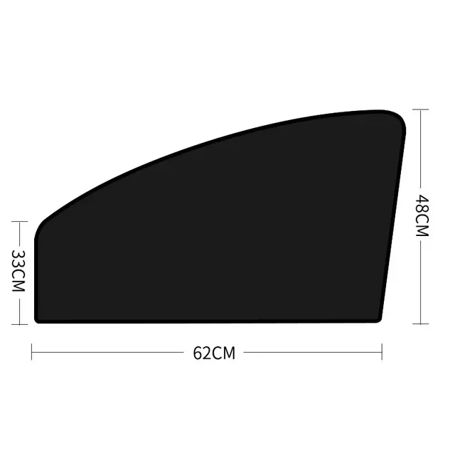 2/4 Stuks Magnetische Autoruit Zonnescherm Uv-bescherming Auto Gordijnen Autoruit Schaduw Mesh Zonneklep Zomer Glasfolie accessoires: Army Green