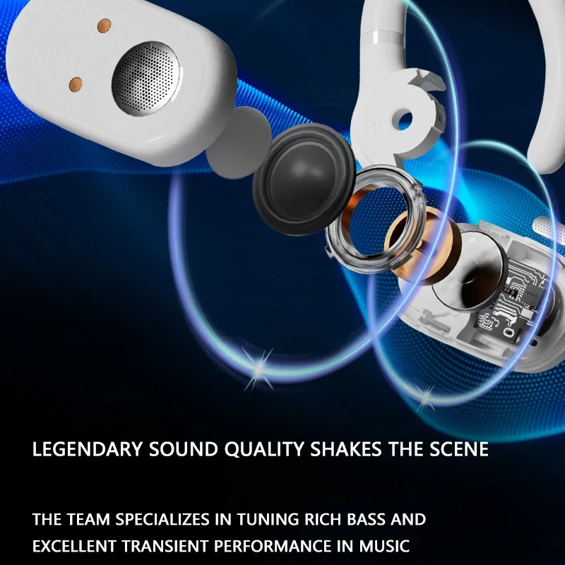 Xiaomi equipo de sonido conducción ósea auriculares Bluetooth Mijia auriculares inalámbricos gancho para la oreja auriculares deportivos impermeables con micrófono