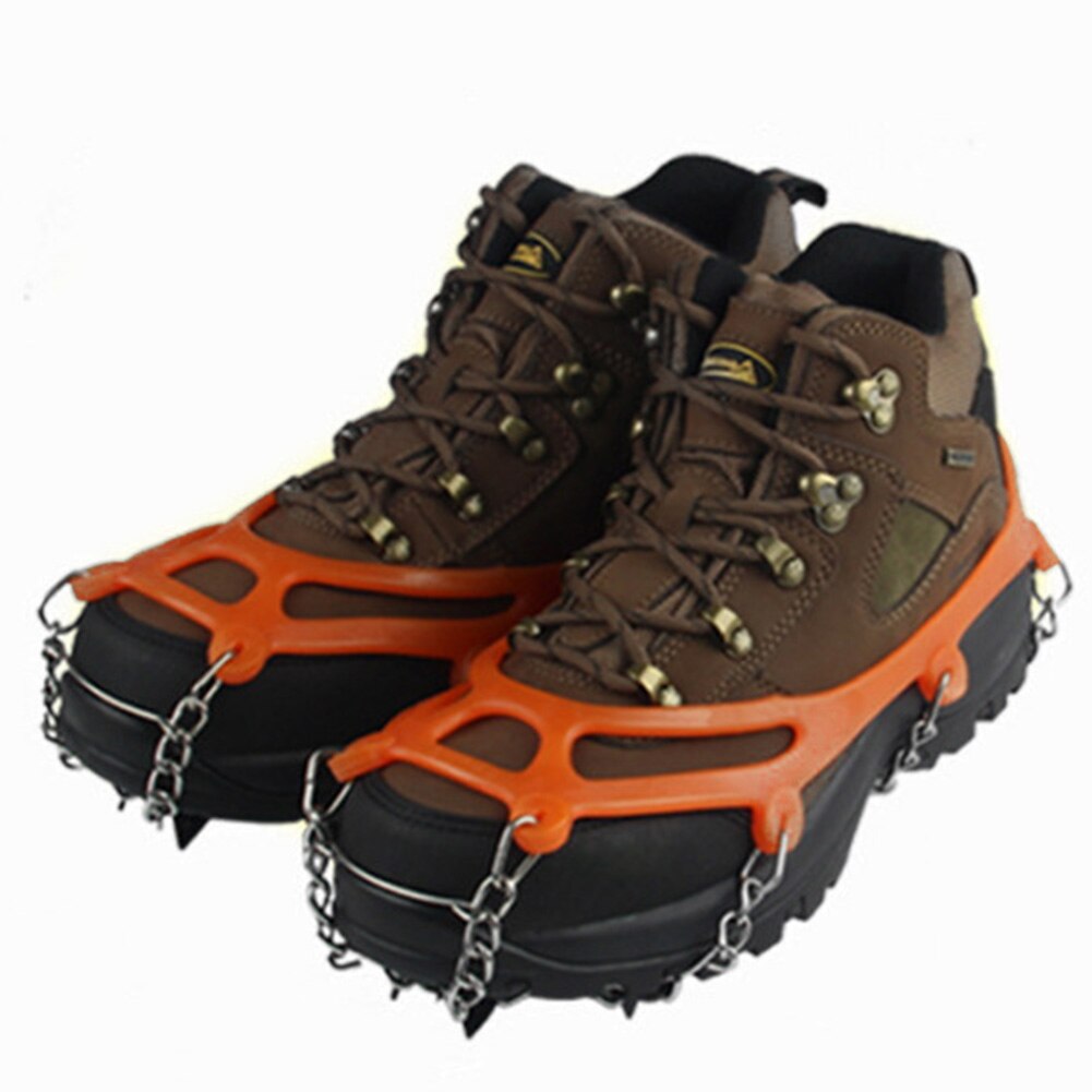 Cleats Non Slip Spikes Ice Gripper Climbing Snow Winter Crampons Shoe Cover Outdoor Manganese Steel Hiking