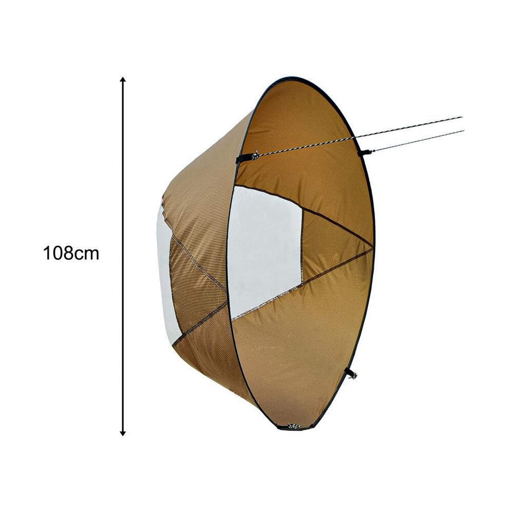 46 Inch Foldable Kayak Boat Wind Sail Transparent Canoe Kayak Sail Canoe Boats Drifting Wind Sail With Clear Window for Surfing