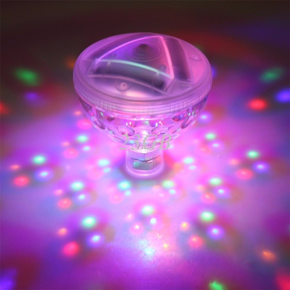 Undervattens flytande ljus vattenlampa 4 led show pool trädgård julfest  m02