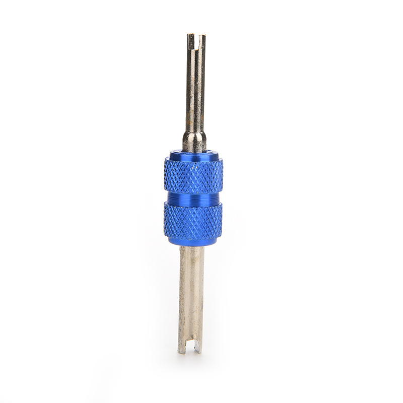 Strumenti per la rimozione del nucleo della valvola della gomma Chiave Manico in plastica Cacciavite per bici Chiave per riparazione pneumatici Strumento manuale per auto Bicicletta Motorcycl: marrone