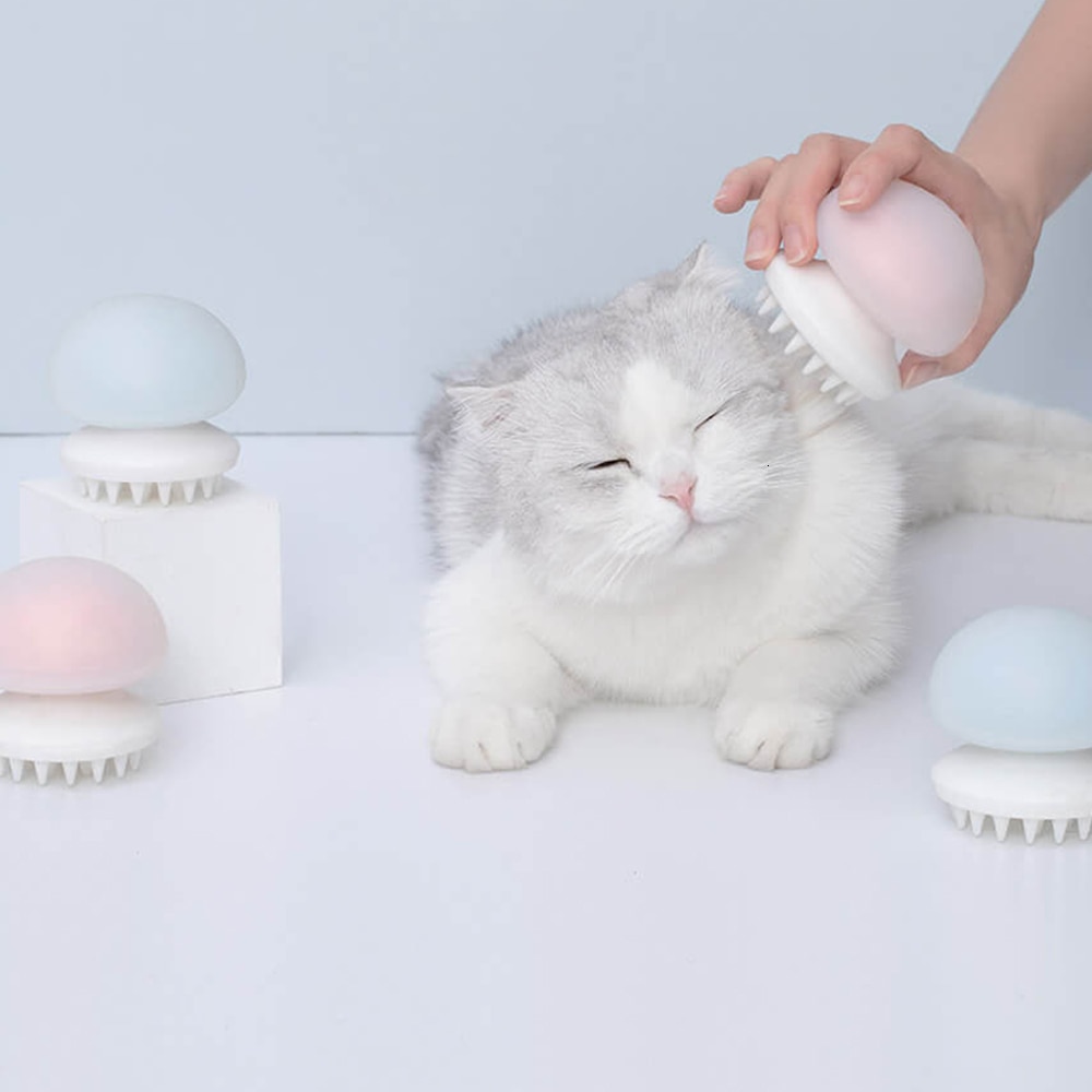 Jellyfish Pet Massager Comb Negative Ion Anti-Static For Cat Hair Clean Pet Grooming Massager Comb