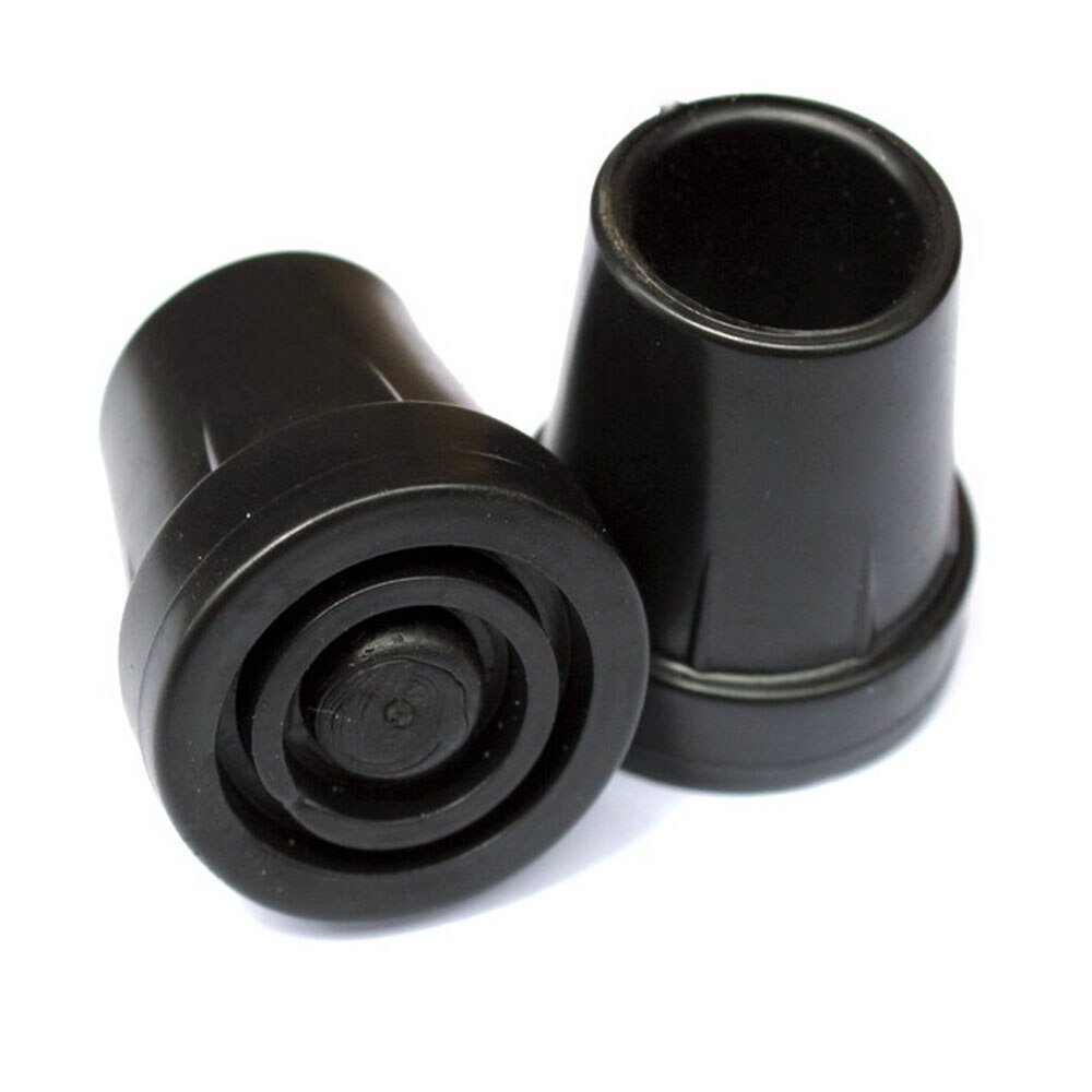 Rubbers Tips 2 Pieces Non-Slip Rubber Ferrules 14mm/16mm/19mm/22mm/28mm Replacement for Walking Stick Round Base: Black 19MM