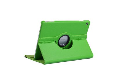 Dla Huawei MediaPad T5 10 AGS2-W09/L09/L03 10.1 Tablet Funda stojak PU skórzane etui z klapką dla 360 obracanie przypadku Huawei T5 10.1: Green