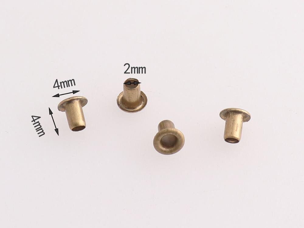 Ojales de ojal Mini 2mm (agujero) anillos redondos para zapatos cinturón ropa ojales de cuero ojales para ropa de costura