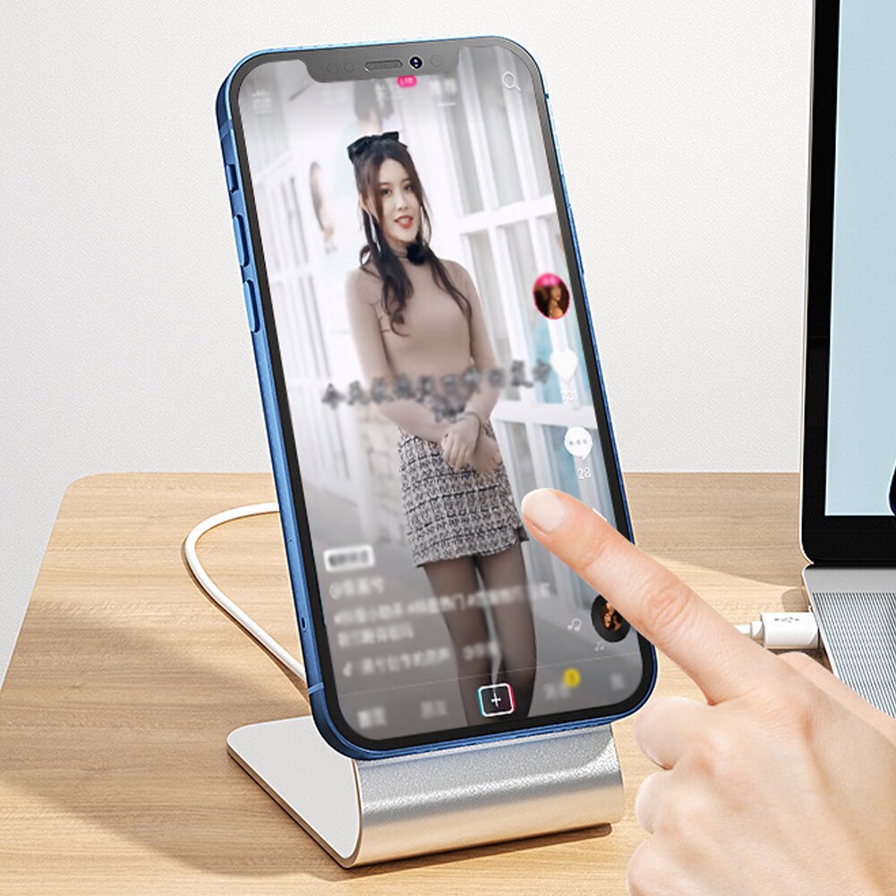 Telefoon Lading Draadloze Magnetische Telefoon Oplader Non-Slip Stand Houder Voor Iphone 12 Magsafe Bureau Power Base Dock Cradle beugel