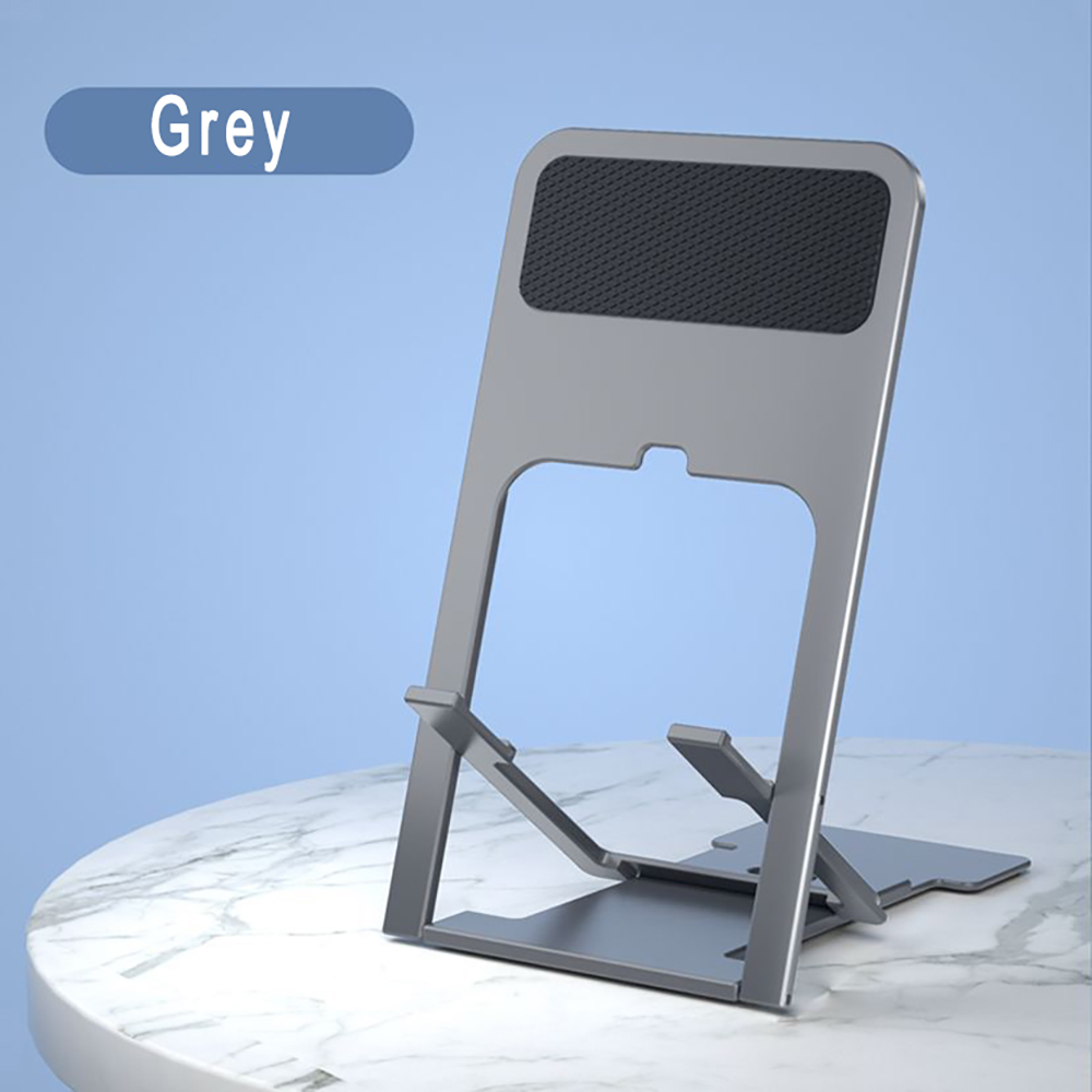 Universal Desktop Mobile Phone Holder Stand for IPhone IPad Adjustable Tablet Foldable Table Cell Phone Desk Stand Holder: GRAY