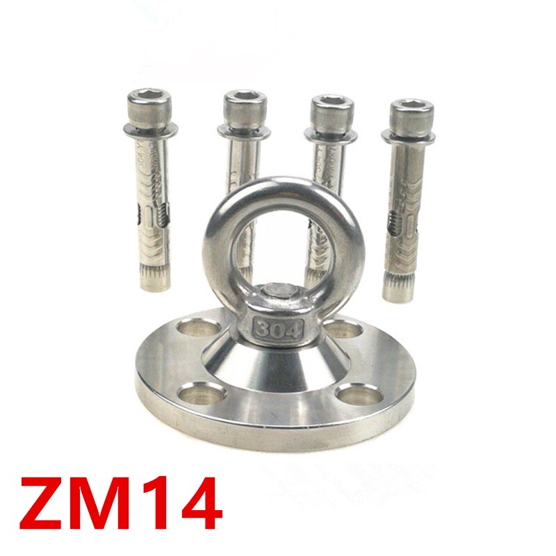 360 Rotate Home Gym Ceiling Mount Anchor Yoga Swing Hammock Sandbag Hooks Boxing Battle Rope Suspension Strap Buckle Trainer: ZM14