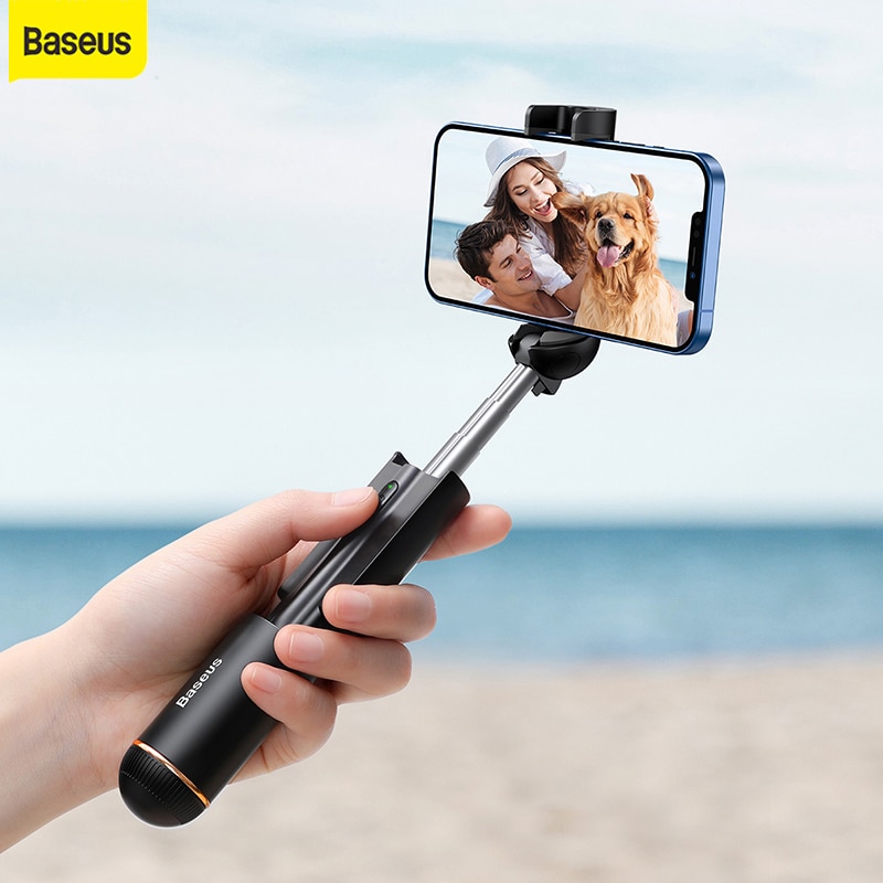 Smart Phone allungabile portatile Mini Selfie Stick Baseus con controllo per iPhone IOS Android