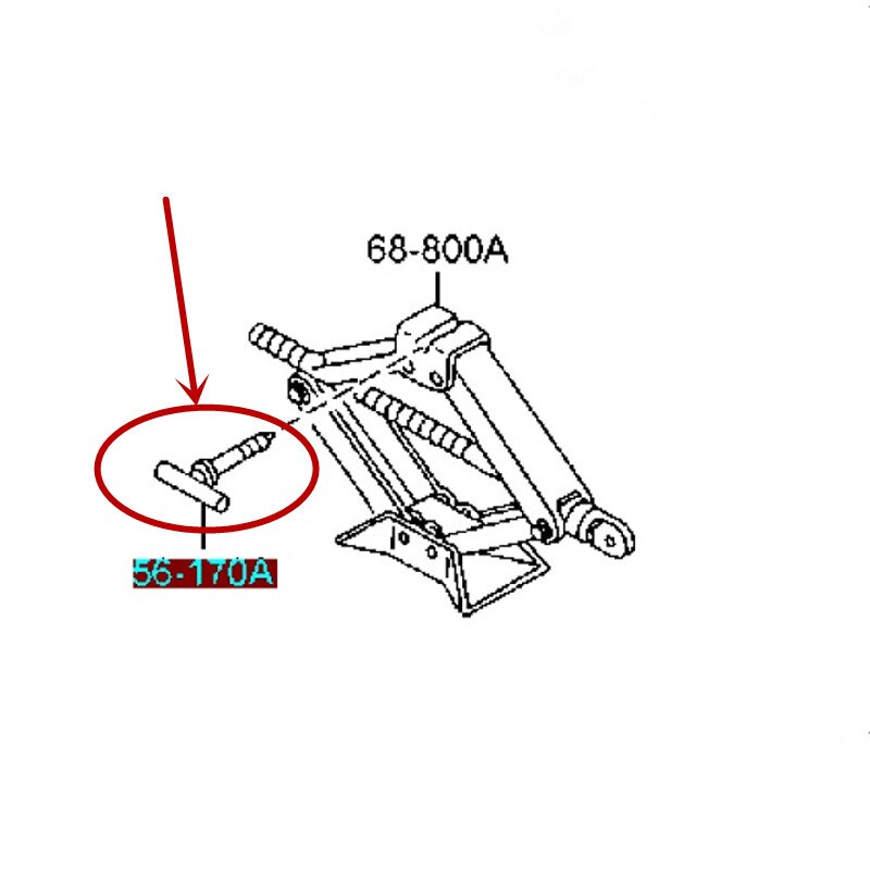 Suitable for Mazda 6 jack screw Mazda 2 3 5 8 CX-3 cx-4 cx-5 CX-7 Mazda 323 jack bolt b001-56-170