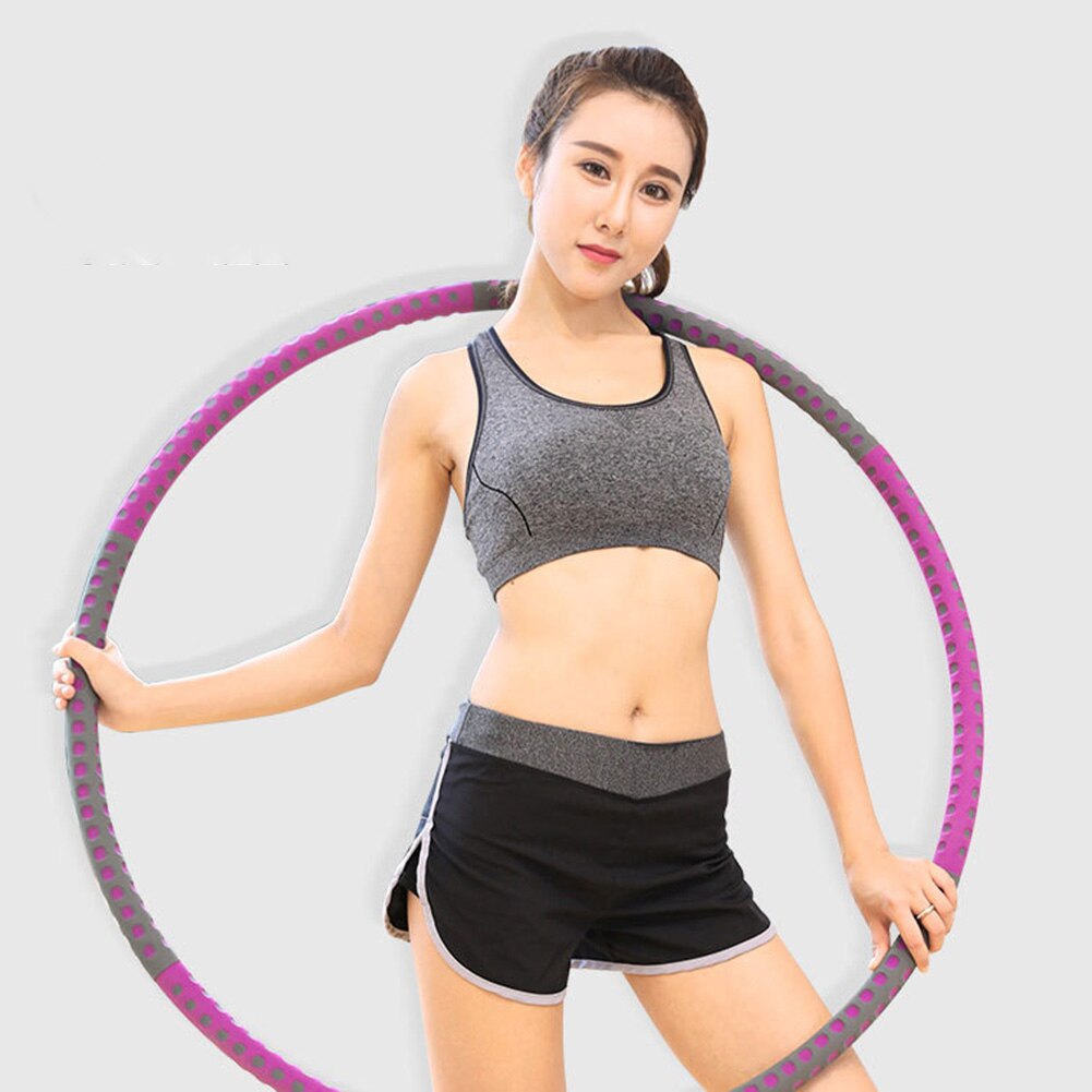 6 Foam Tubes Ring Sports Hoop Waist Exercise Slimming Detachable Body Building for Effective Working-out Accessories