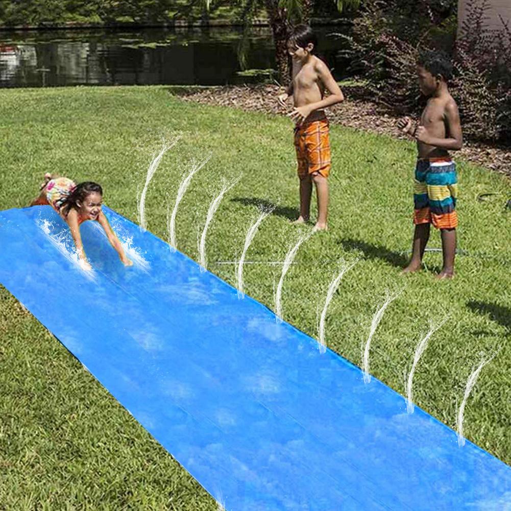 Single Water Slide Extra Thick Heavy PVC Water Slide Crash Pad For Children Lawn Game